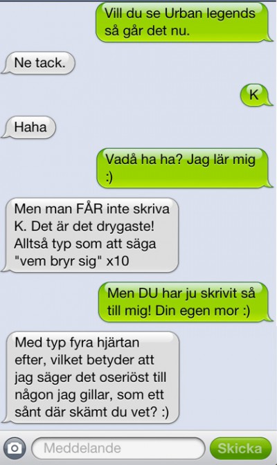 Här Kan Du Skriva Det Där Smset